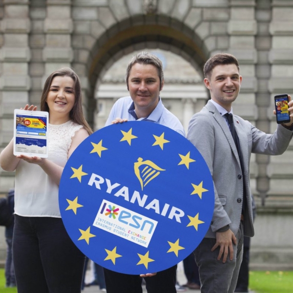 RYANAIR LANCIA PER IL SECONDO ANNO LA COLLABORAZIONE CON L’ERASMUS STUDENT NETWORK