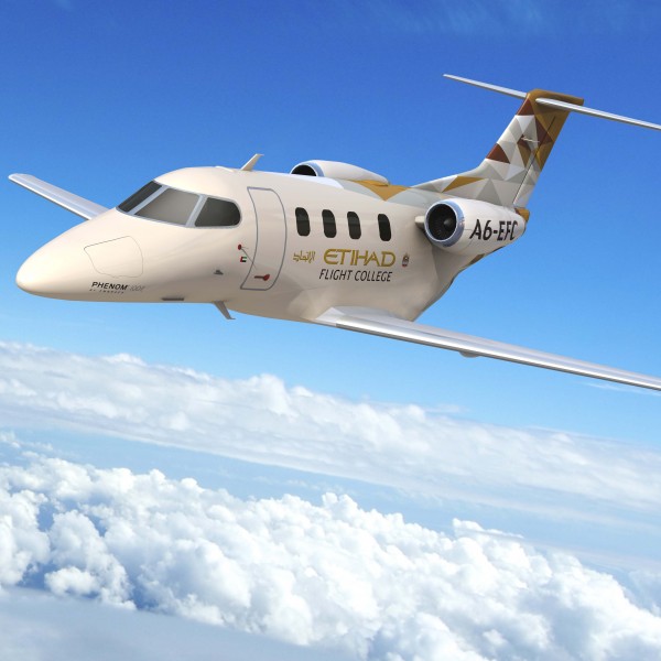 Etihad Flight College ordina i jet Embraer Phenom